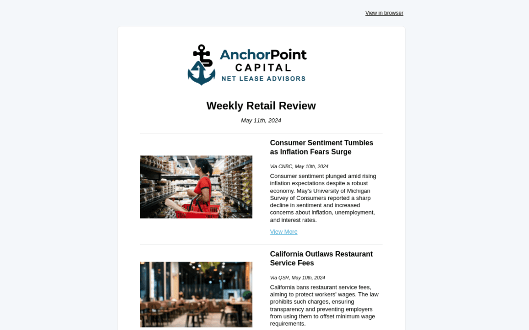 Weekly Newsletter – May 11th, 2024